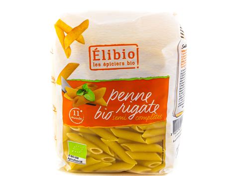 Elibio Pates Penne Rigate Semi Complets Bio G Coopnature