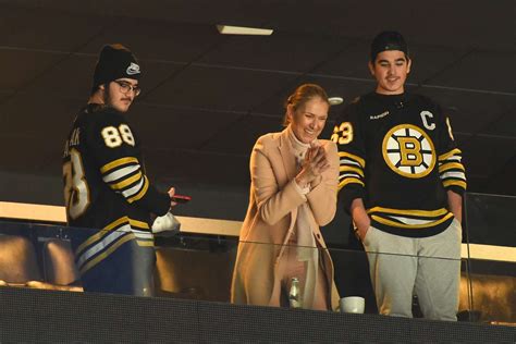 Celine Dion Pops Up In Boston Bruins Locker Room Before Hockey Game