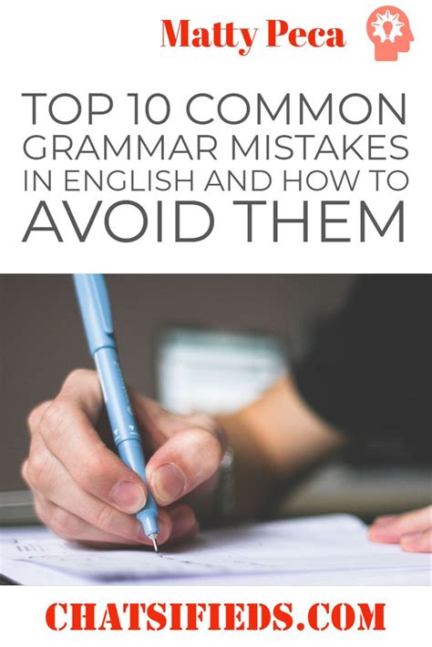 Avoid These Common Grammar Mistakes In English