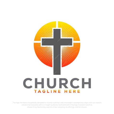 Premium Vector | Church logo cross logo vector logo templete