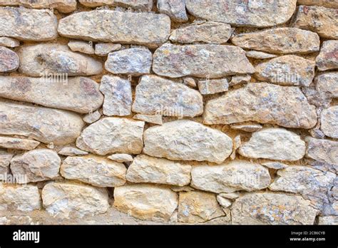 Old Cream Colored Stone Wall Stock Photo Alamy