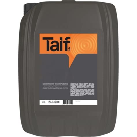 Масло редукторное TAIF MODUS PAO CLP 220 20 л TAIF 213062 - выгодная ...