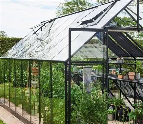 Halls Qube 8ft X 16ft Greenhouse Uk