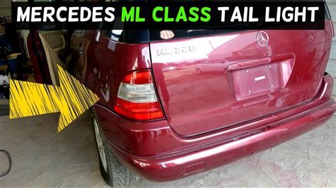 Mercedes W Tail Light Removal Replacement Bulbs Ml Ml Ml