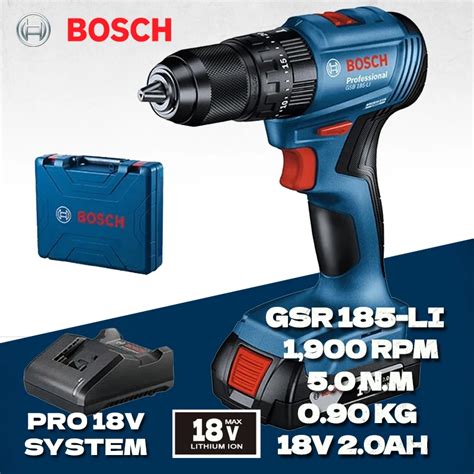 Bosch Taladro Inal Mbrico GSR 185 LI Destornillador El Ctrico Para