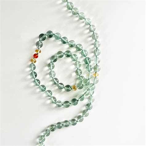 Living River™ Necklace: Blue-Green Fluorite with Carnelian & Citrine ...