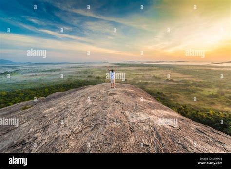 Sunrise in Pidurangala Rock Sri Lanka Stock Photo - Alamy