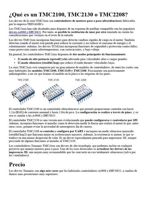 Drivers Tmc 2209 Pdf Ingeniería Informática Bienes Manufacturados