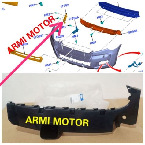 Bracket Bumper Depan Kanan Ford Ranger 2 2 Cc 3 2 Cc Genuine Ford ARM