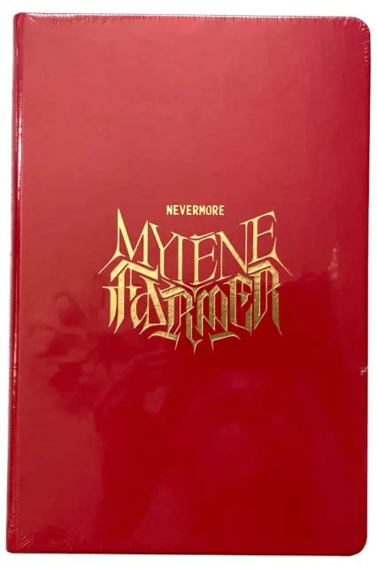 Mylene Farmer Carnet Notebook Rouge Nevermore Merchandising