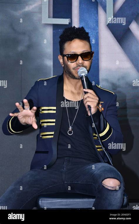 MEXICO CITY, MEXICO - AUGUST 5: Singer Kalimba talks during a press ...