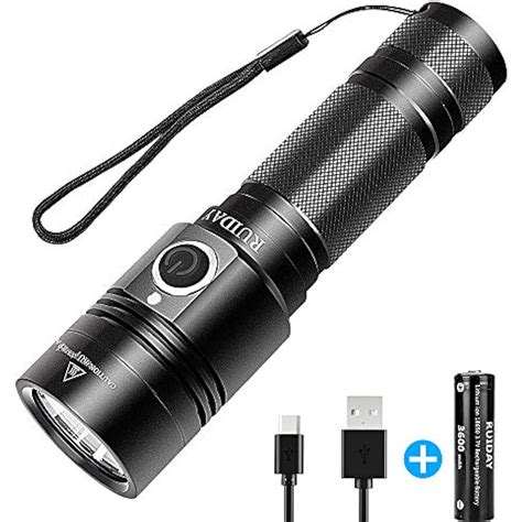 Led Torch, Super Bright 1000 Lumen Powerful Flashlight Rechargeable,Water 4 With 755101566121 | eBay