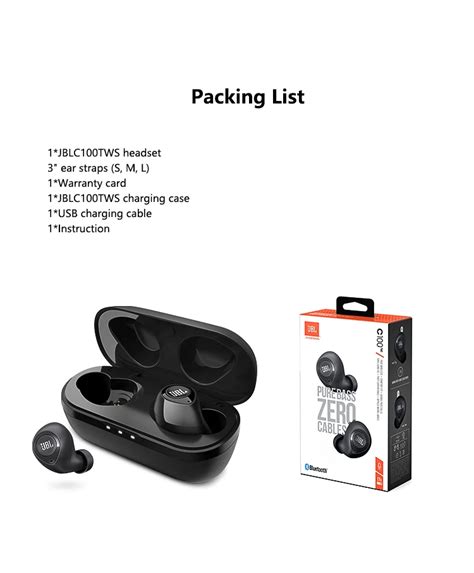 JBL C100TWS True Wireless Earphone | Wholesale Headphones, Memory and ...