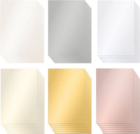 36 Sheets Shimmer Pearlescent Cardstock 8 X 12 Thick Glitter Metallic Printer