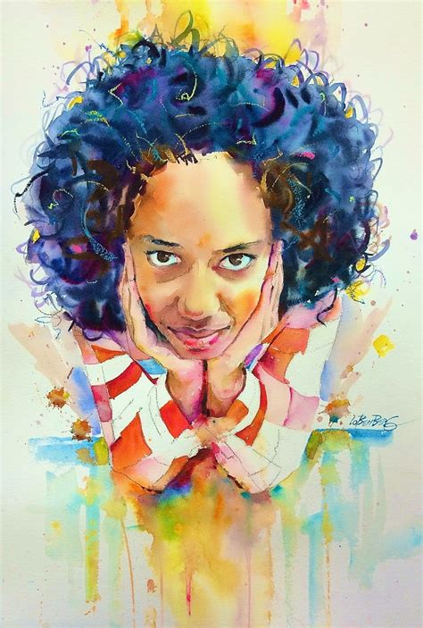 David Lobenberg Good Evil Watercolor Portraits Portrait Art