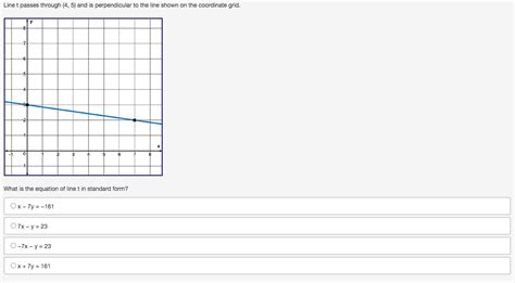 Solved 04 05 Line T Passes Through 4 5 And Is