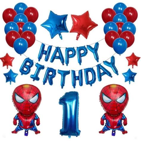 Ballon Decoratif Ballons Spiderman Marvel D En Latex Pi Ces