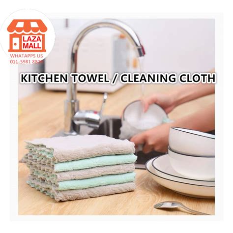 Kitchen Car Microfiber Soft Double Sided Towel Cleaning Dish Cloth