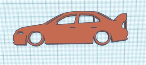 Archivo Stl Mitsubishi Lancer Evo 56 Silueta・objeto Imprimible En 3d