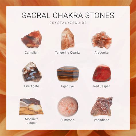 Sacral Chakra Stones | Crystalyze