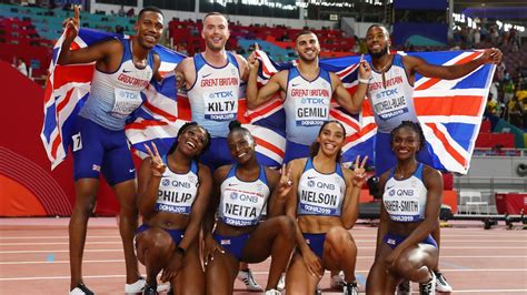 Britain Win Silvers In Both 4x100m Relays Eurosport