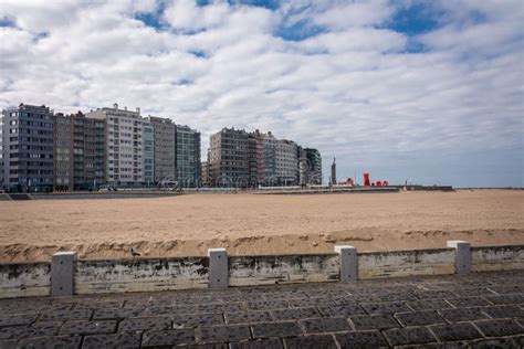 View of the Beach of Oostende Stock Image - Image of beach, natural ...