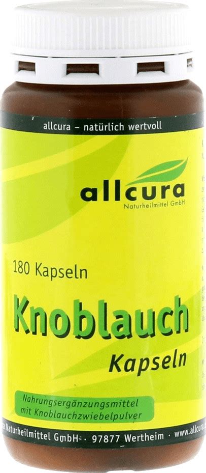 Allcura Knoblauch Kapseln 180 Stk Ab 5 31 Preisvergleich Bei