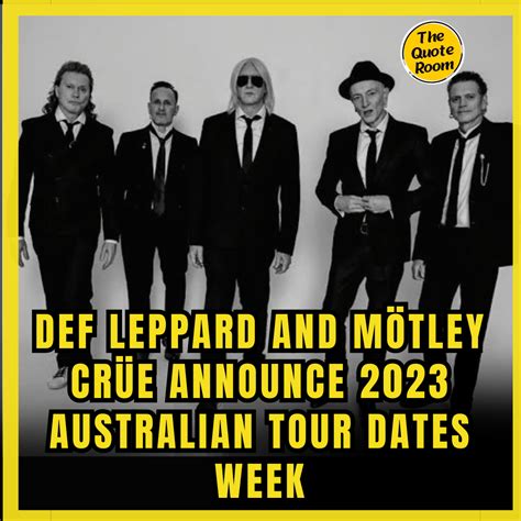 Def Leppard And M Tley Cr E Announce Australian Tour Datesweek