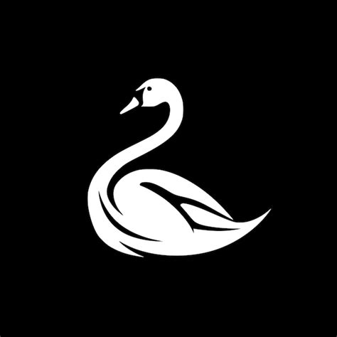 Premium Vector Swan Minimalist And Simple Silhouette Vector Illustration