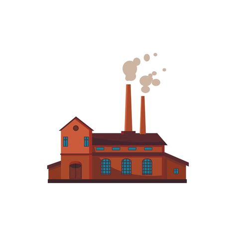 Factory Building Icon Cartoon Style 14629097 Vector Art At Vecteezy