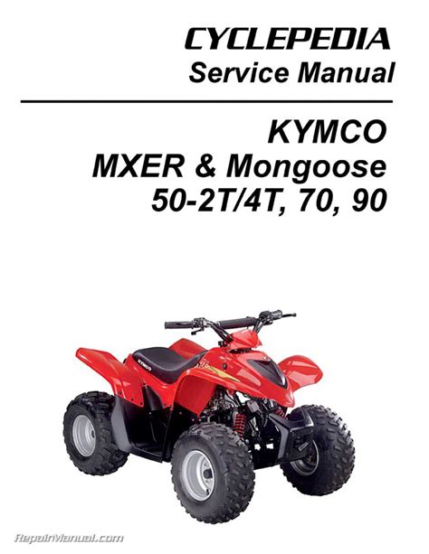 Kymco Mxer Mongoose T T Cc Atv Printed Service Manual