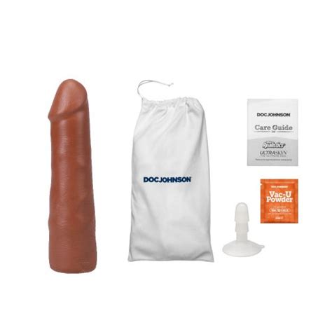 The Realistic Cock Ultraskyn Dildo With Removable Vac U Lock Suction Cup Caramel Sex Toys