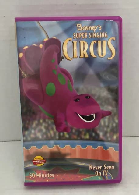 Barney Super Singing Circus Vhs 2000 Doccasion Eur 679 Picclick Fr