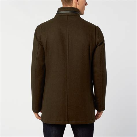 Bond Waterproof Wool Overcoat Moss M Sanyo Touch Of Modern