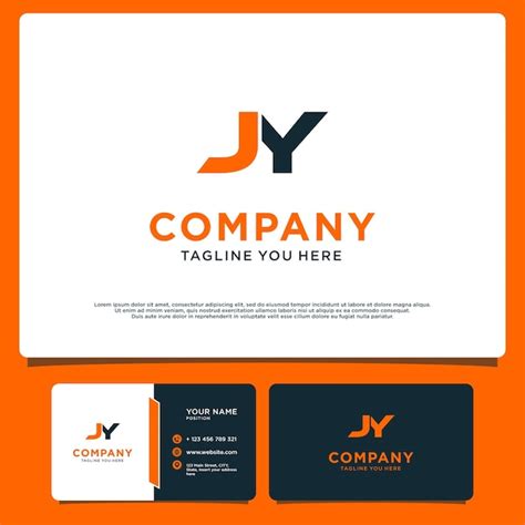 Premium Vector Initial Modern Letter Logo Design Template Jy