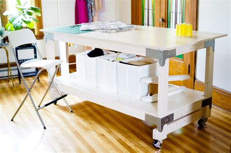 Sewing Cutting Table Diy For Your Craft Or Sewing Studio Closet