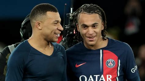 Ethan Mbappe, 16, makes PSG debut with older brother as Kylian nets ...