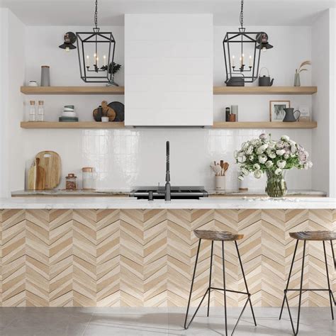 Chevron Dark 16x48 Wood Look Matte Ceramic Tile