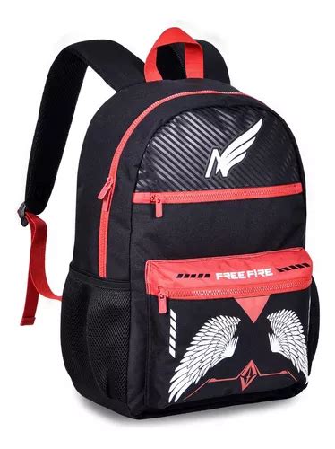 Mochila Escolar Free Fire Juvenil De Costas Original Clio