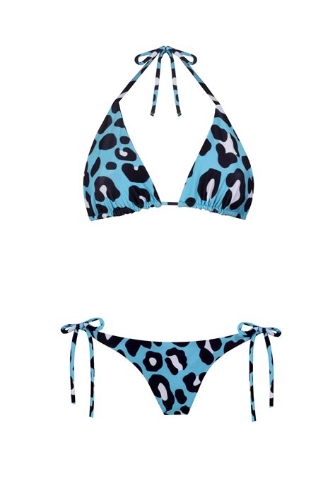 Triangle Blue Leo Bikini