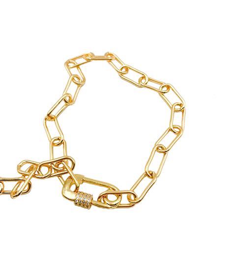 22k Gold Filled Paperclip Chain Necklace Chain High Quality Gold Plated Flat Oval Rectangle