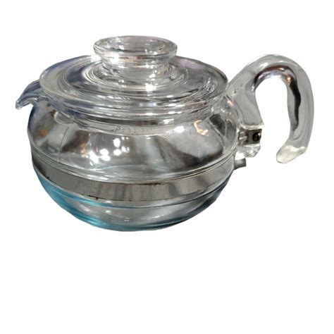 Pyrex Kitchen Vintage Pyrex Flameware Cup Glass Tea Pot With