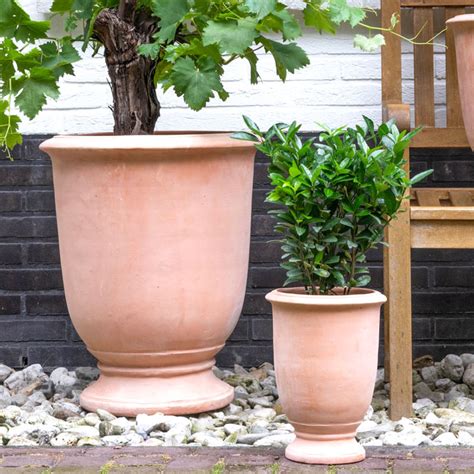 TERRACOTTA BLOEMPOT SET 58CM Grote Bloempot Hoge Vaas Of XL