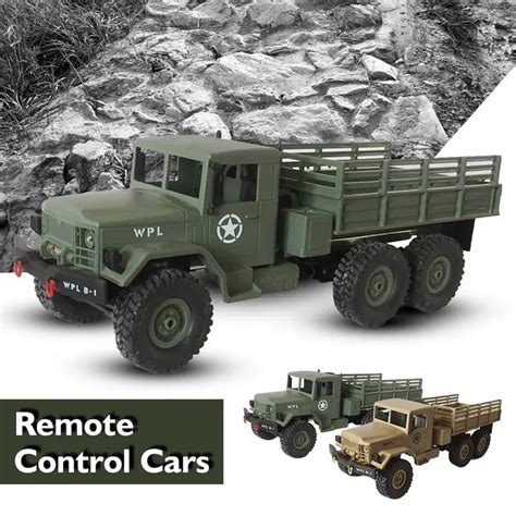 WPL 1 16 Radio Controlled Toys RC Military Truck Crawler Off Road Car