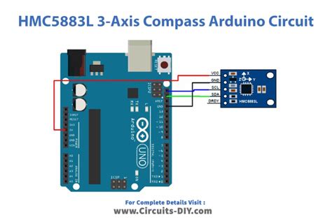 HMC5883L 3 Axis Compass Module Interfacing With Arduino