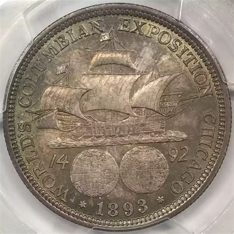 1893 World's Columbian Exposition Commemorative Half Dollar PCGS MS-65