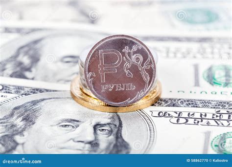 Dollar And Ruble Stock Photo Image Of Banking Market 58862770