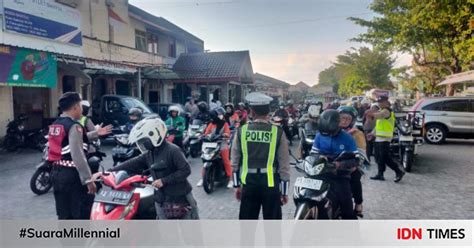 Polisi Razia Ratusan Pelanggar Lalu Lintas Di Bantul