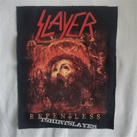 Slayer Repentless Backpatch Tshirtslayer Tshirt And Battlejacket