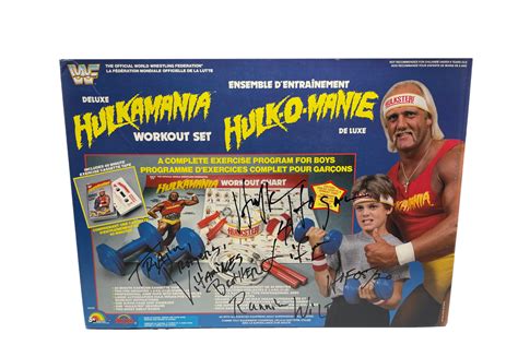 Hulkamania Vintage Workout Set Autographed Hogans Beach Shop